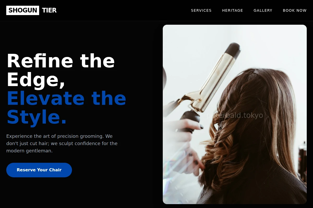 Minimal Barbershop Hair Salon